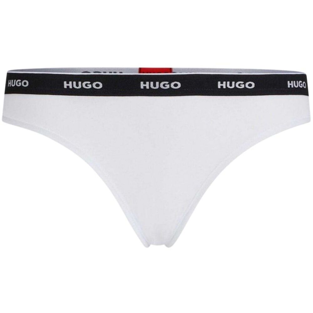 Hugo Womens/Ladies Mid Rise Regular Thong / White